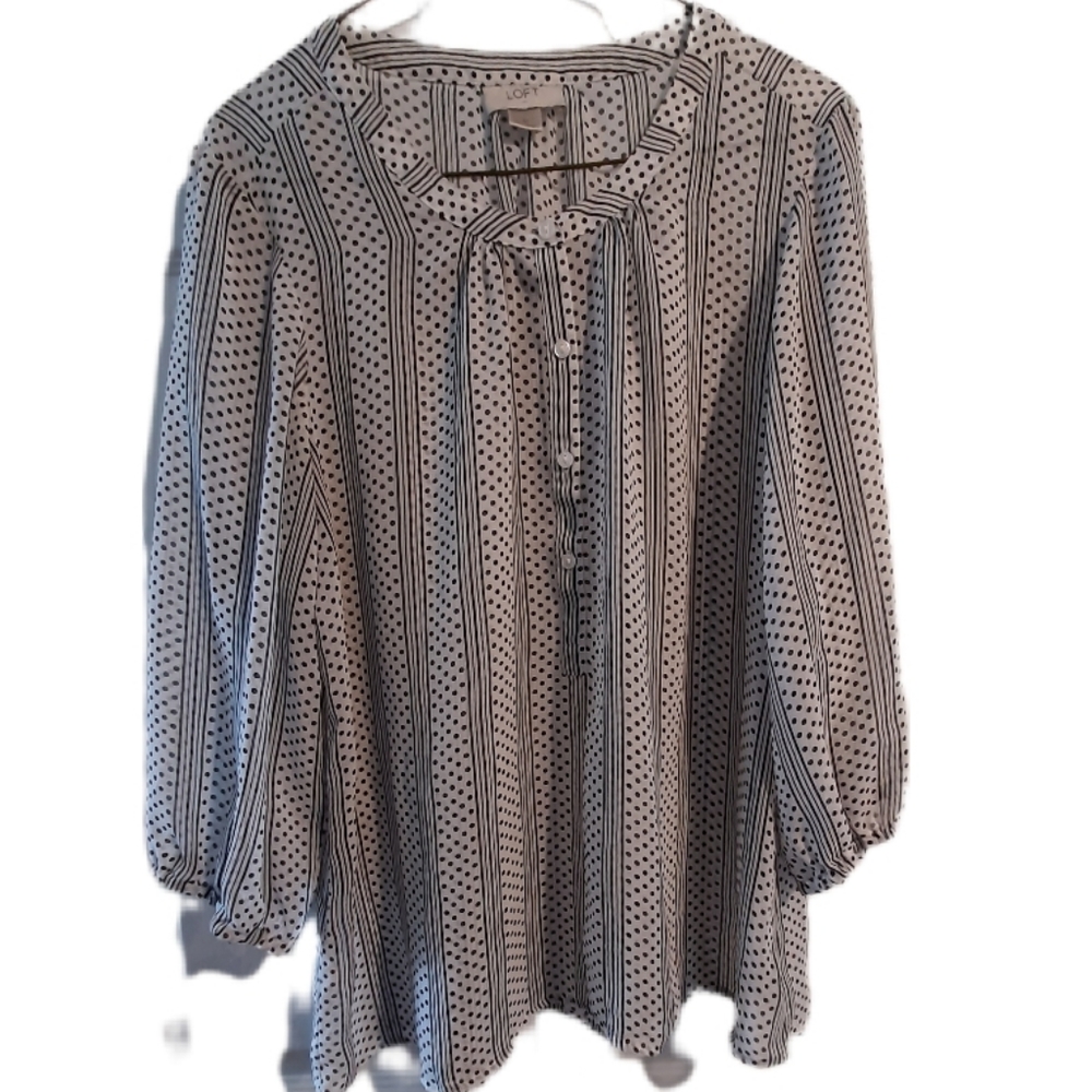 LOFT Sheer Blouse